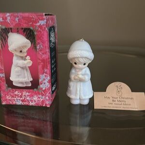 Precious moments Christmas ornament
